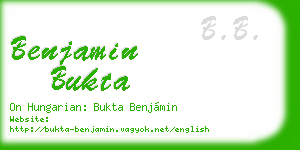benjamin bukta business card