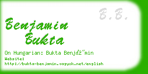 benjamin bukta business card